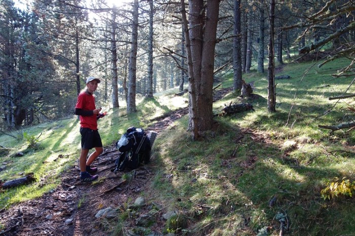 biscuit break on trail