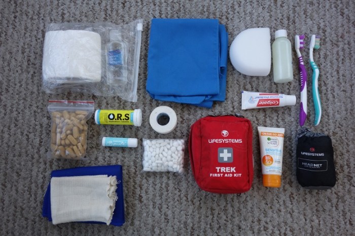 First aid and hygiene kit